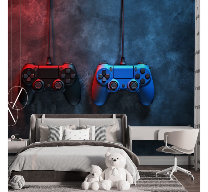 Gamepad wallpaper Teenage gaming kids wall mural