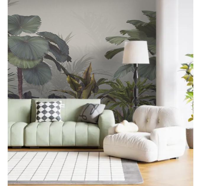 Tropical landscape wallpaper Jungles wall mural