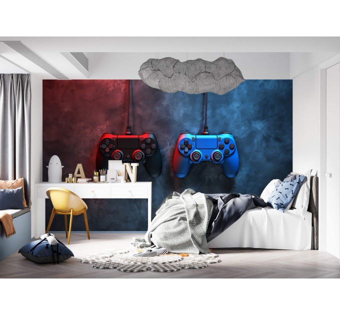 Gamepad wallpaper Teenage gaming kids wall mural