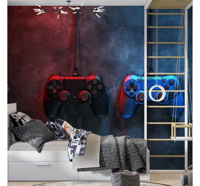 Gamepad wallpaper Teenage gaming kids wall mural