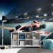 Formula 1 red car wallpaper Kids room, race wall mural