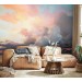 Serene sky wallpaper, peaceful clouds, dreamy wall mural