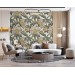 Floral wallpaper large flowers accent wall decor