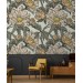 Floral wallpaper large flowers accent wall decor