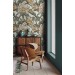 Floral wallpaper large flowers accent wall decor