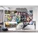 Graffiti wall mural Street art wallpaper teenage print