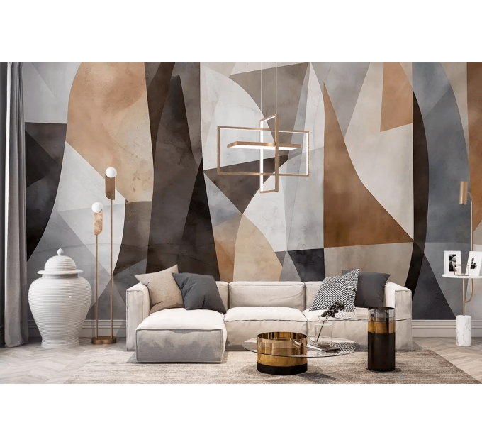 Abstract wallpaper Modern geometric wall mural