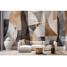 Abstract wallpaper Modern geometric wall mural