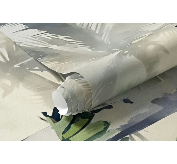 Tropical wallpaper mural palms, Accent wall mural