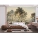 Scenic tree landscape home decor, Vintage wallpaper