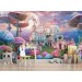 Fairy castle wall mural Girl's room wallpaper wonderland
