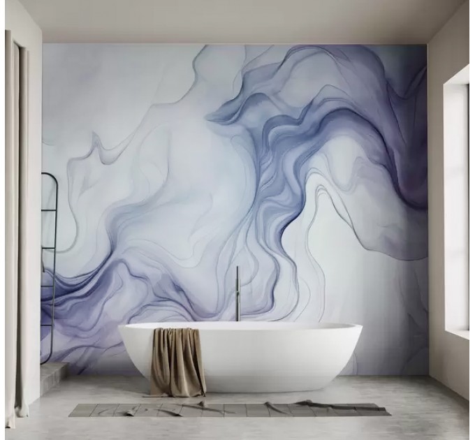 Art wallpaper mural abstract waves Accent wallpaper