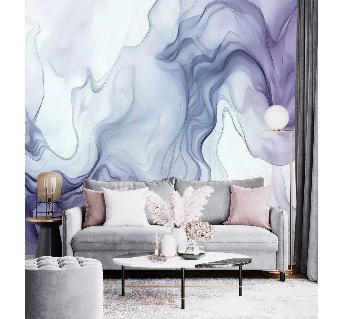 Art wallpaper mural abstract waves Accent wallpaper