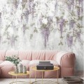 Lilac floral wallpaper Botanical wall mural