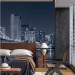 Night city wall mural New York skyscraper wallpaper