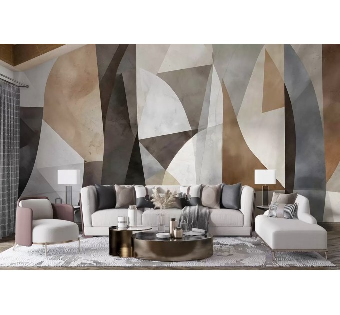 Abstract wallpaper Modern geometric wall mural
