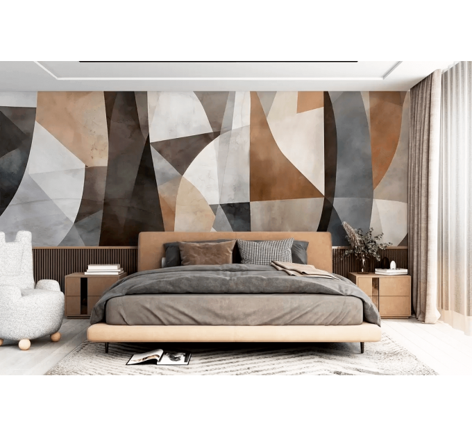 Abstract wallpaper Modern geometric wall mural