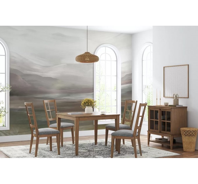 Foggy landscape wallpaper Mountains wall mural