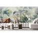 Tropical wallpaper mural palms, Accent wall mural