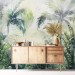 Tropical wallpaper mural palms, Accent wall mural