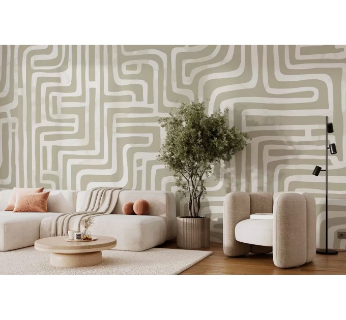 Abstract lines wallpaper Minimalist boho wallpaper