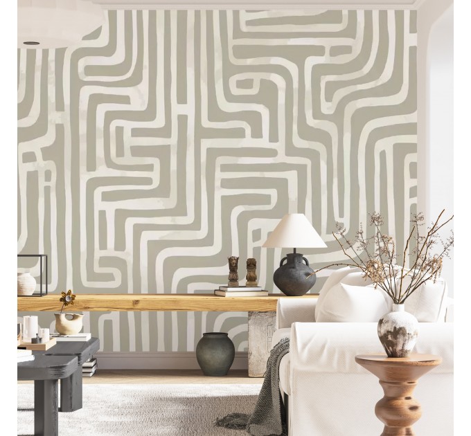 Abstract lines wallpaper Minimalist boho wallpaper