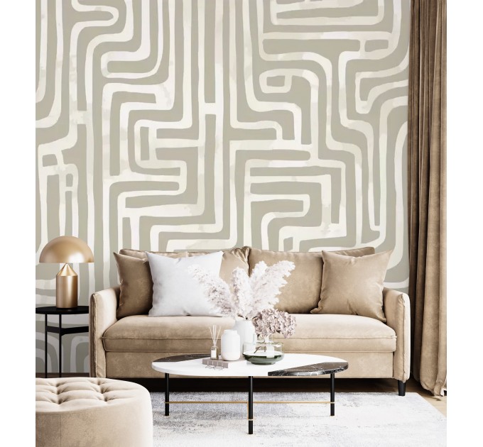 Abstract lines wallpaper Minimalist boho wallpaper