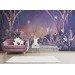 Fairy forest nursery wallpaper purple forest Girls bedroom