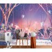 Fairy forest nursery wallpaper purple forest Girls bedroom