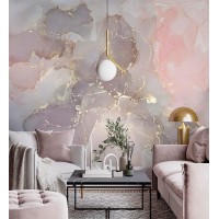 Marble pastel wallpaper mural, art wall mural