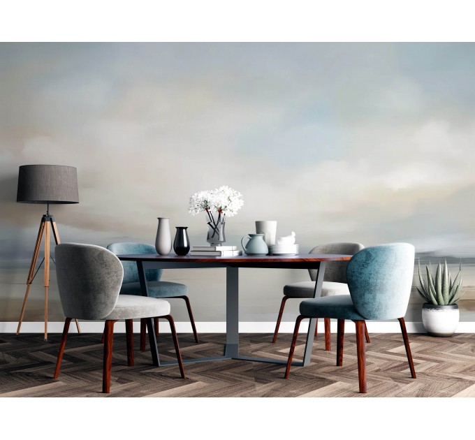 Pastel soft landscape wallpaper mural