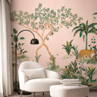 Jungle wall mural wildlife animals wallpaper