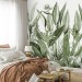 Tropical plants wallpaper mural botanical accent wall