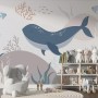 Large whale wallpaper Kids nautical wall mural