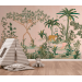Jungle wall mural wildlife animals wallpaper