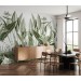 Tropical plants wallpaper mural botanical accent wall