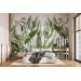 Tropical plants wallpaper mural botanical accent wall