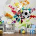 Football soccer ball wallpaper Sport kids game room 3D mural