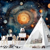 Solar system wallpaper Space and planets wall mural