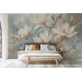 Floral wallpaper mural Elegant large flowers wall mural