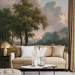Vintage landscape wallpaper, Scenic wall mural