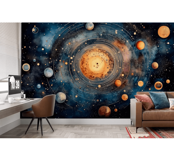 Solar system wallpaper Space and planets wall mural