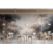 Vintage tropical wallpaper, Jungle landscape wall mural