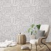 Abstract lines wallpaper geometric paint strokes gray white