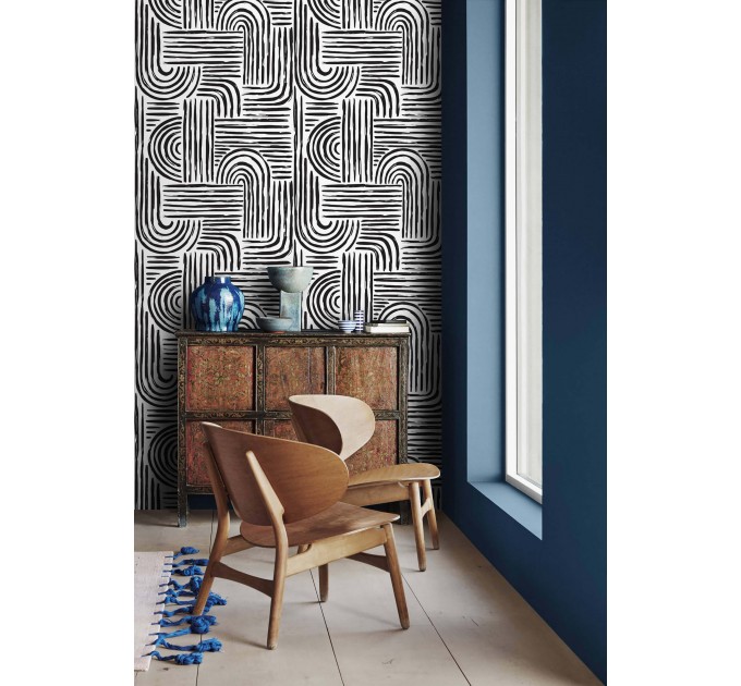 Abstract wallpaper black and white lines