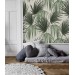 Tropical wallpaper large palm leaves pattern