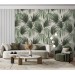 Tropical wallpaper large palm leaves pattern