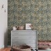 Vintage wallpaper botanical floral William Morris style