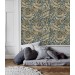 Vintage wallpaper botanical floral William Morris style