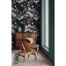 Dark vintage floral wallpaper – Elegant bloom wall covering